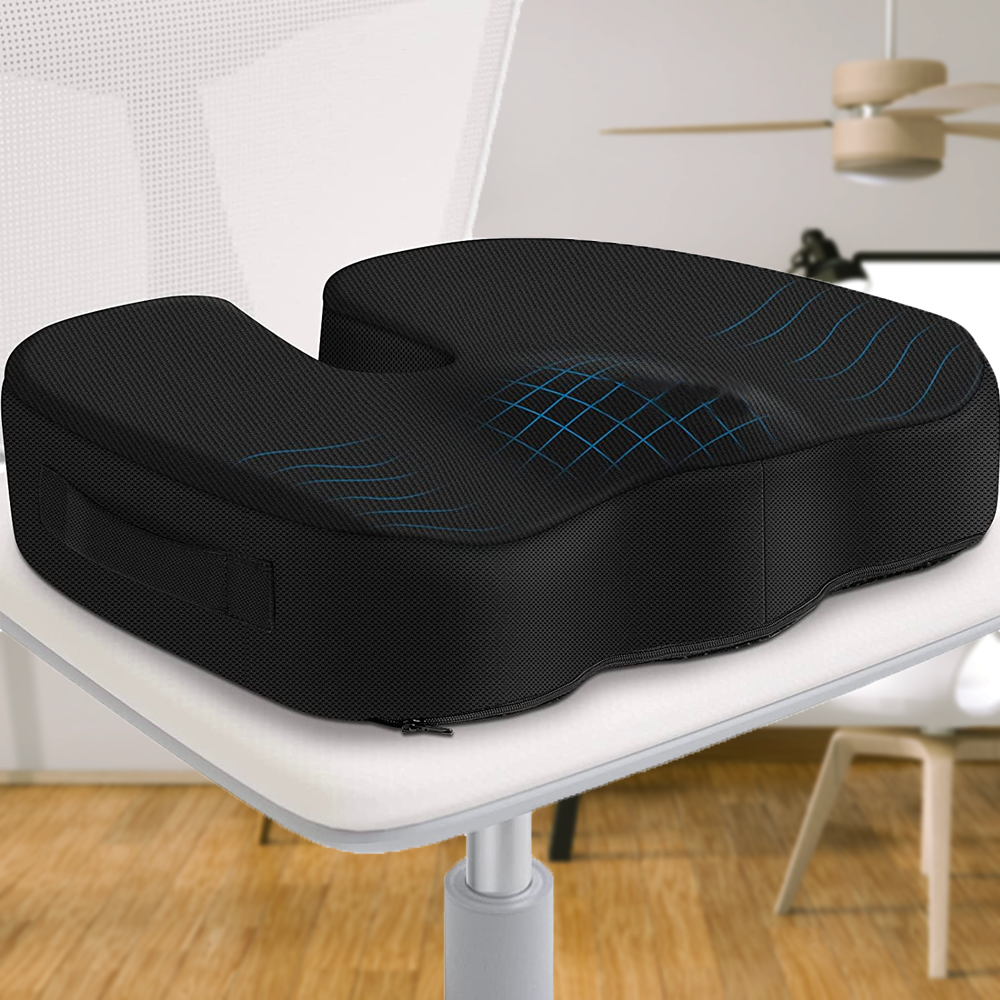 UniForme™ - Coussin d'assise orthopédique pour soulager les douleurs aux coccyx et lombaires